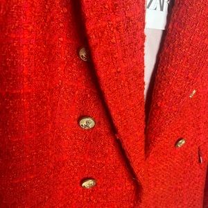 Zara Bucle/Tweed Res Blazer. NWT. Small.